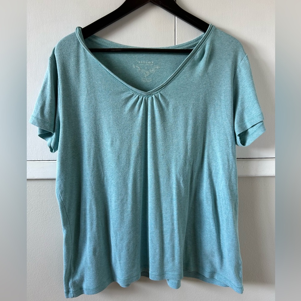 Sonoma Women's Aqua Short Sleeve Tee